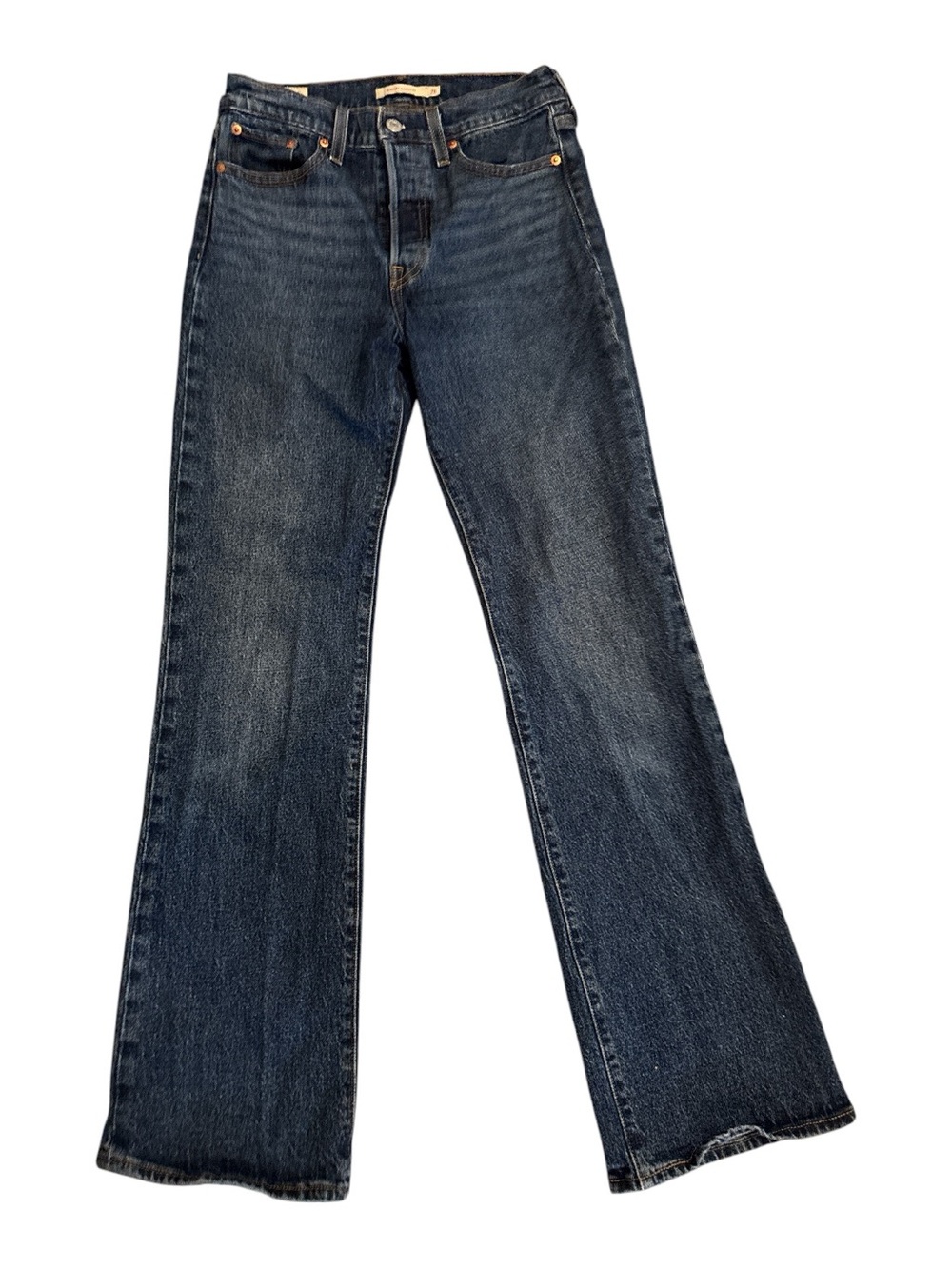 Levi’s Wedgie Bootcut Classic Dark Wash Women's Jeans Premium Big E Button Fly